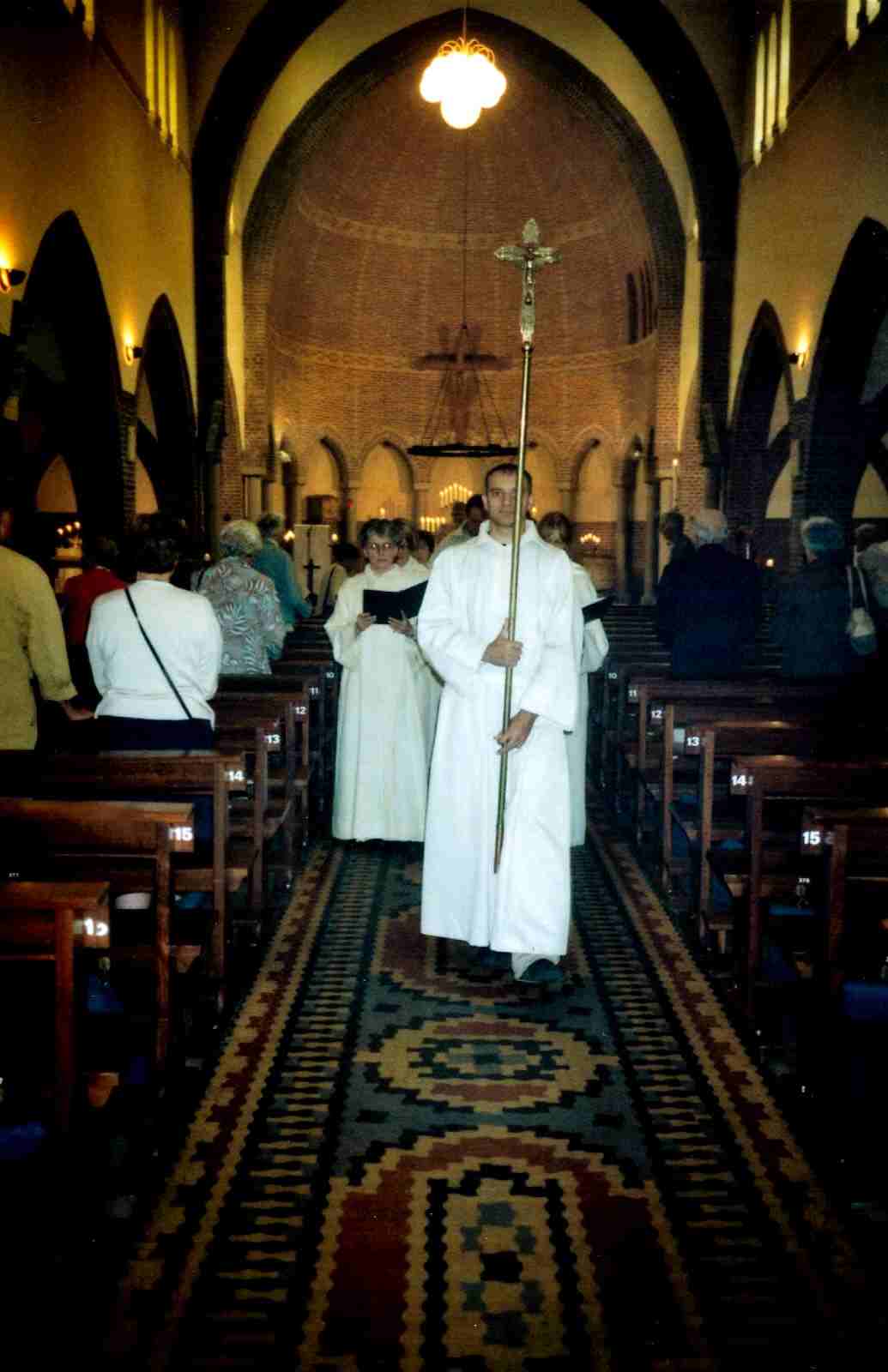 5. Schaarsbergen, Sacramentsdag, 10 juni 2007. Begin Sacramentsprocessie in de Kapel